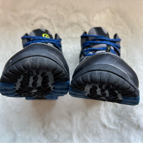 Merrell Boy's Grey/Blue Leather Hiltop Ventilator Mid Waterproof Hiking Boots 6 - Picture 8 of 16